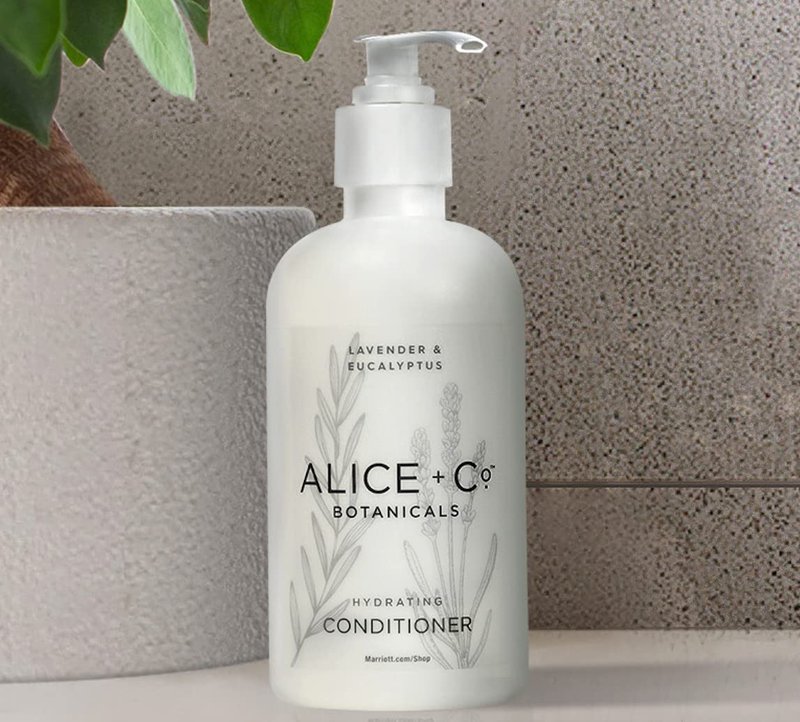 Alice + Co. Shampoo & Conditioner | Lavender & Eucalyptus | Fairfield by Marriott | Hotel Bath Amenities | 8.5 oz Bottles | Hair Care Set