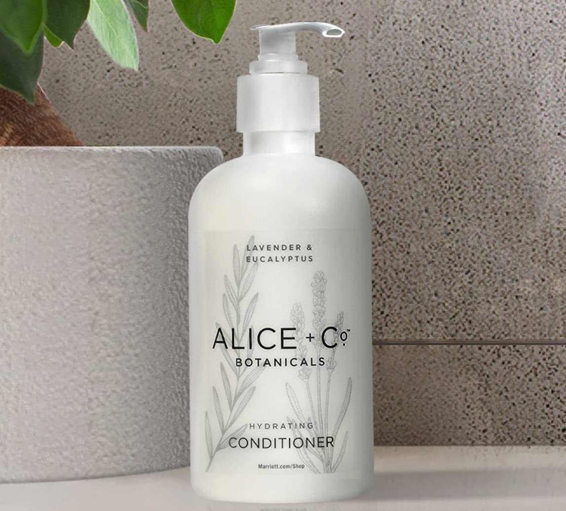 Alice + Co. Shampoo & Conditioner | Lavender & Eucalyptus | Fairfield by Marriott | Hotel Bath Amenities | 8.5 oz Bottles | Hair Care Set