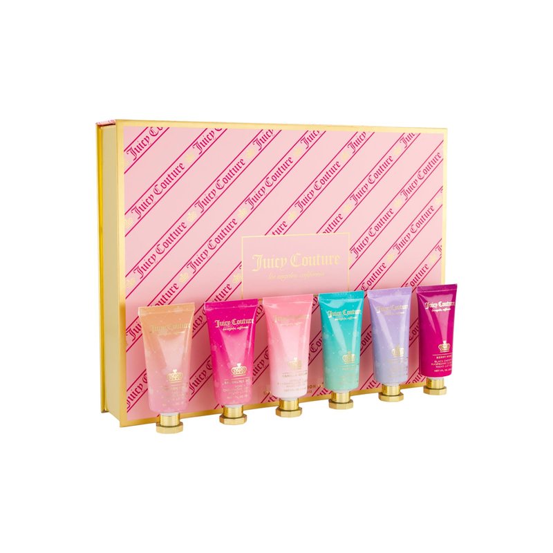 Juicy Couture Hand Lotion Set for Women – 12 Pack Mini Hand Cream, Moisturizing Bath Products, Travel Size Bubble Scented Lotions