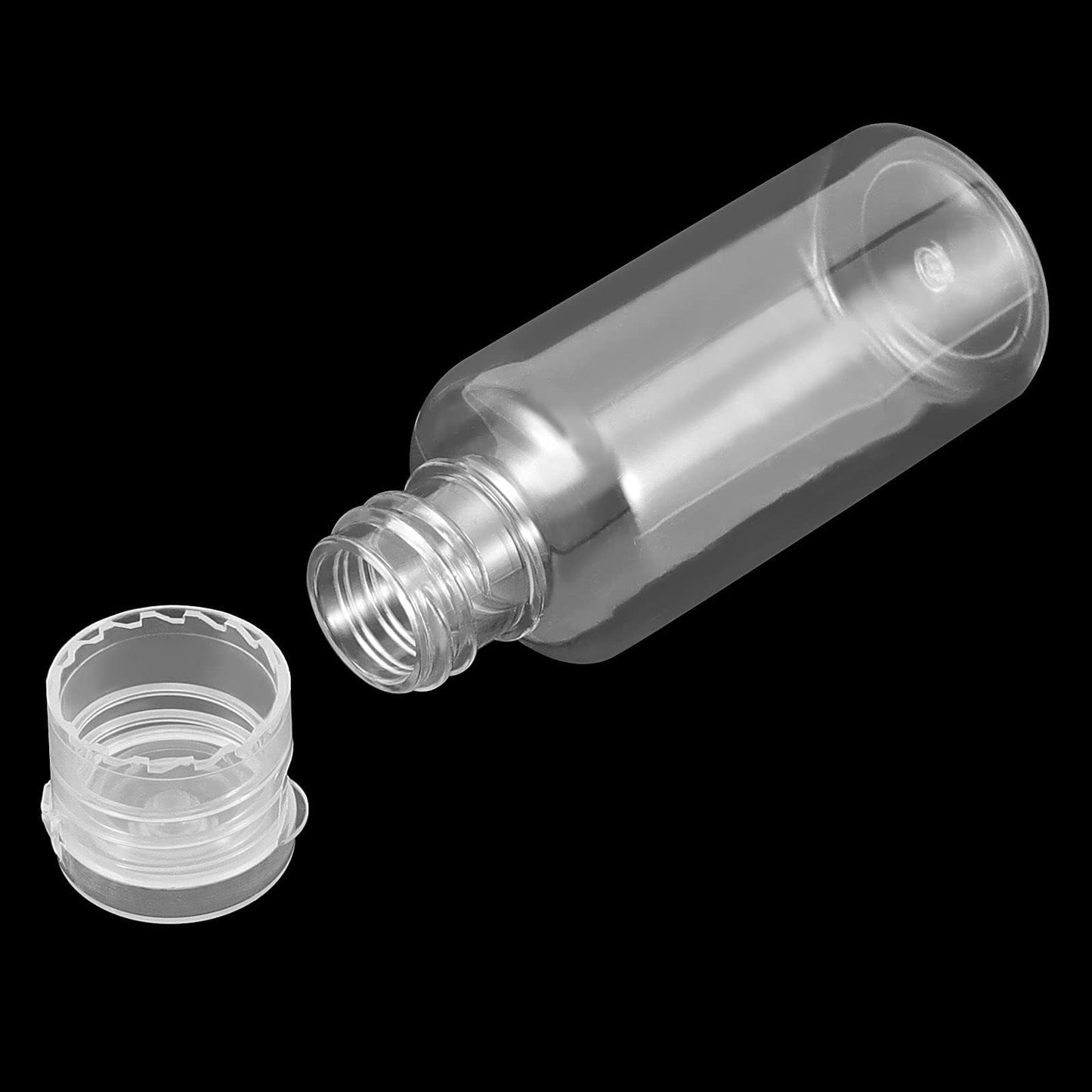 ZEONHAK 110Pcs 1oz (30ml) Plastic Travel Empty Bottles, Clear Flip Cap Squeeze Sample Bottle, Refillable Plastic Containers for Toiletries, Lotion, Shampoo, Cosmetics