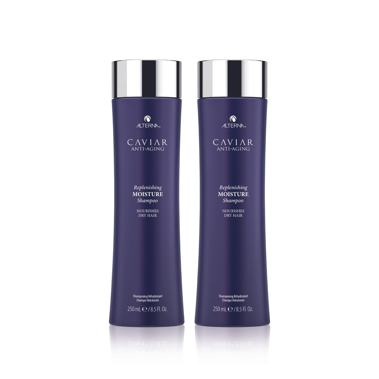 Alterna Haircare CAVIAR Anti Aging Replenishing Moisture Shampoo, 8.5 Fl Oz | Protects, Restores and Hydrates | Sulfate Free (2 Pack)