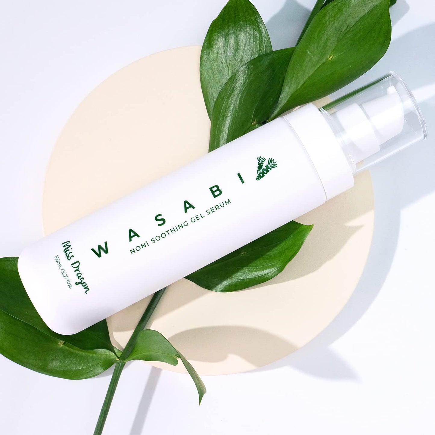 miss dragon Wasabi Noni Soothing Gel Serum (5.07 fl.oz.) – Calming Gel Moisturizer for Sensitive & Acne-Prone Skin, Vegan Korean Skincare, pH 5.5, Hyaluronic Acid