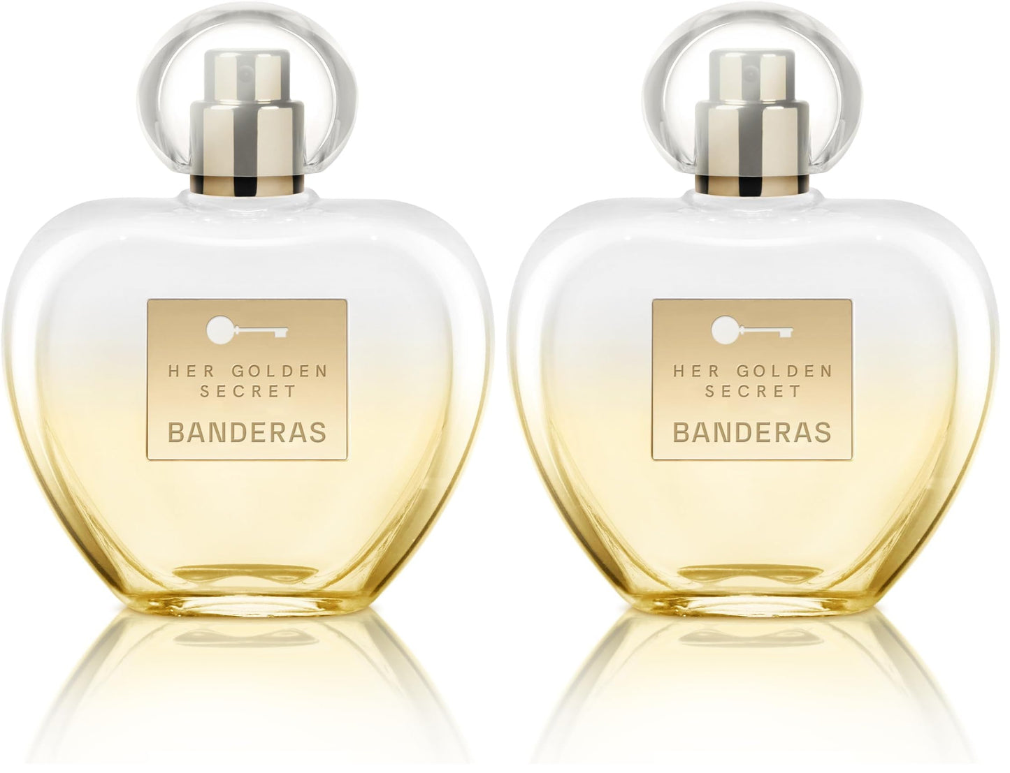 Banderas Perfumes - Her golden secret - Eau de toilette Spray for Women - Long Lasting - Fruity, Floral and Vanilla Notes - 2.7 Fl Oz (Pack of 2)