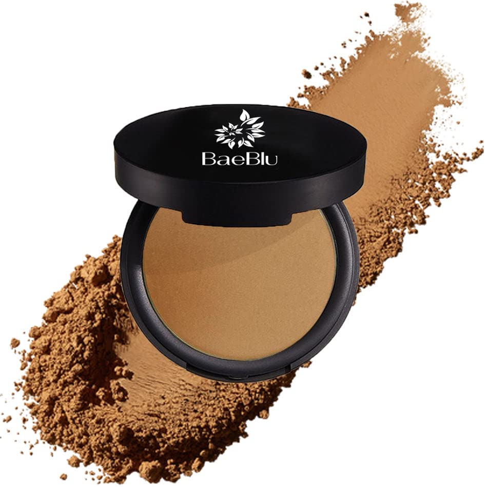 BaeBlu Organic Bronzer - 100% Natural Matte Pressed Powder for Radiant Skin | Made in USA