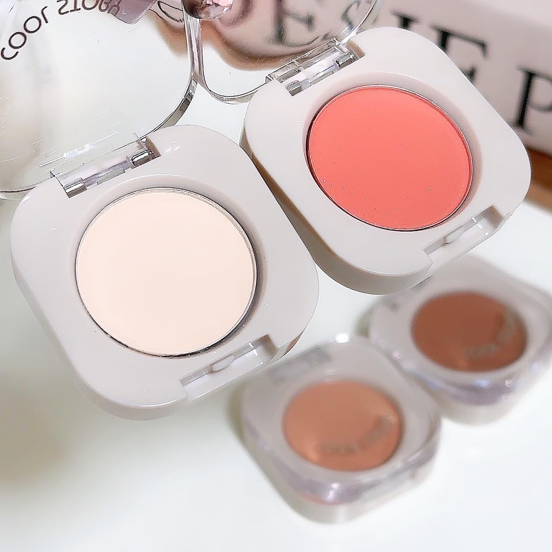 Nude Whisper Single Eyeshadow for Mature Skin - Soft Matte Beige, Ultra-Pigmented & Blendable Cream for Everyday Makeup