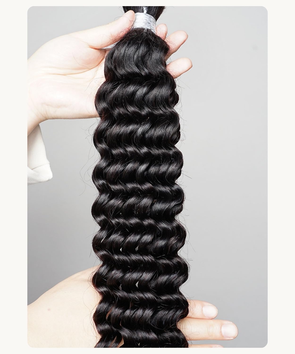 Boho Hair for Braiding,12A Human Braiding Hair for Boho Braids 18 Inch 100g