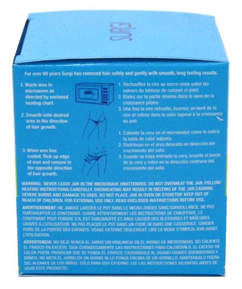 Surgiwax Brazilian Hard Wax Kit For Private Parts 4 Ounce (118ml) (6 Pack)
