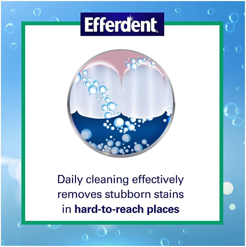 Efferdent Retainer Cleaning Tablets, Denture Cleaning Tablets for Dental Appliances, Minty Fresh & Clean, 44 Count (Pack of 5)