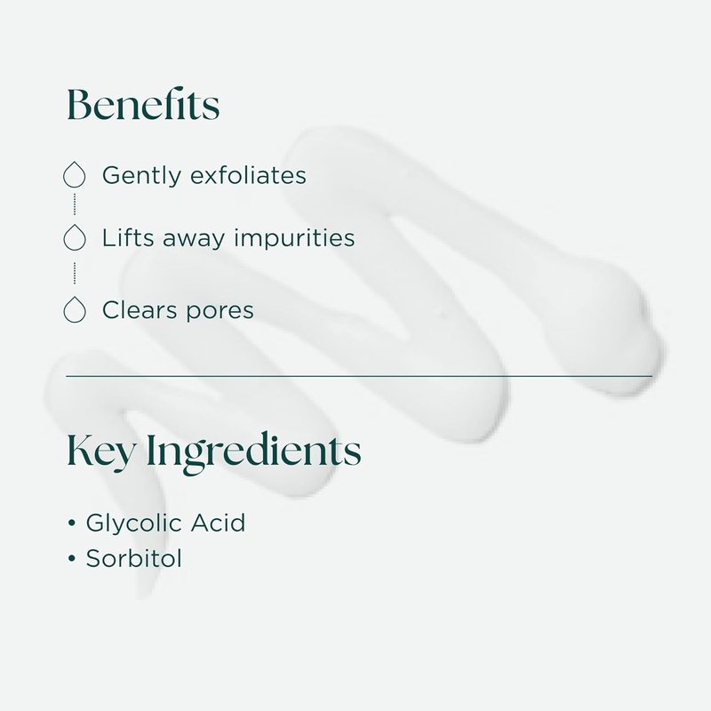Bioglycolic Face Cleanser - Gentle Resurfacing Facial Wash with Glycolic Acid - Non Foaming, Cruelty Free | 6 Fl Oz