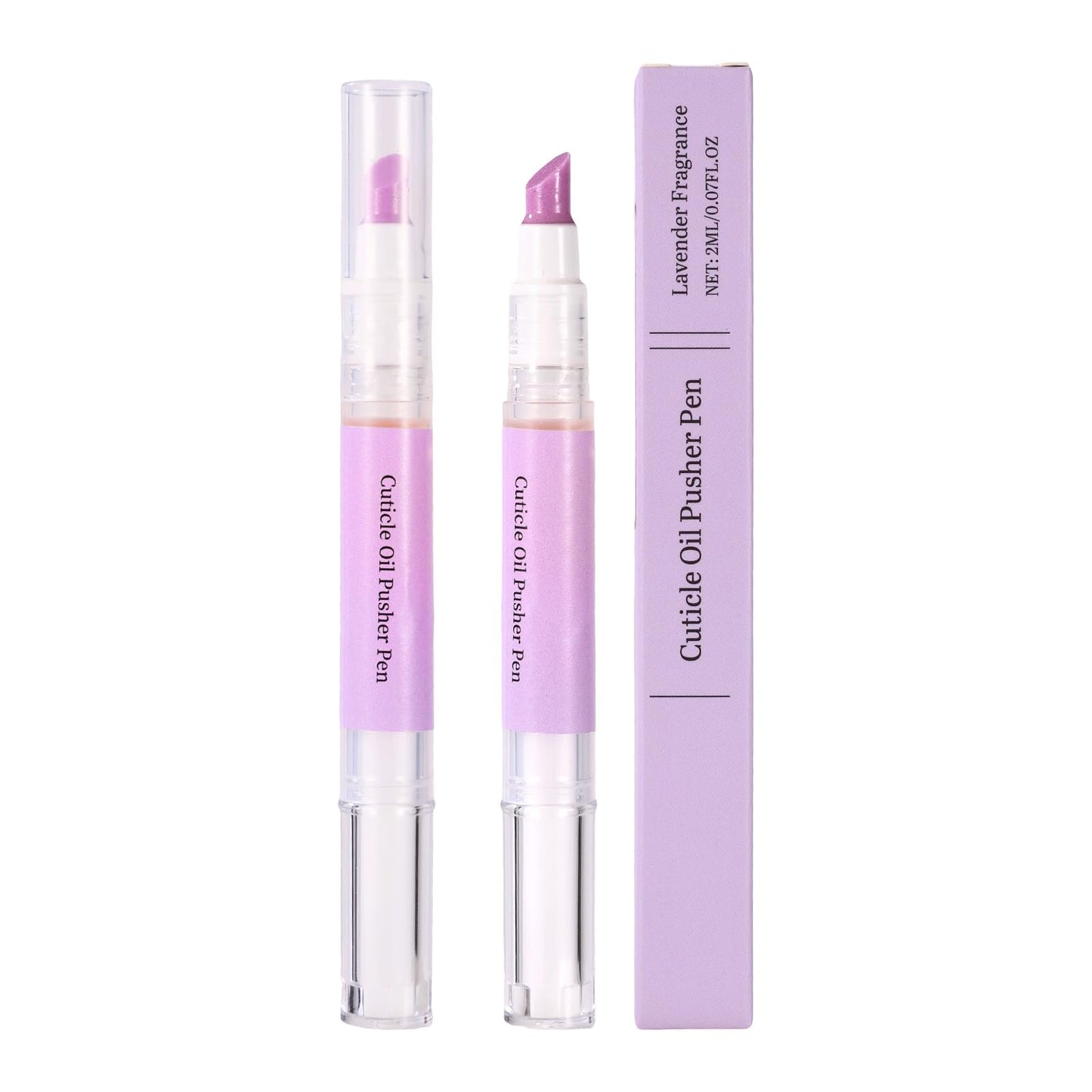 3-in-1 Cuticle Oil Pen, Portable Sassy Cuticle Oil Pusher Pen with Ceramic Tip Remover Cleaner Supplies for Dry Cracked Cuticles Hangnail Moisturize Brighten Nails Care (Purple)