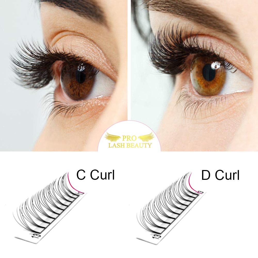 Premade Fans Eyelash Extensions 4D-C-0.10-9-15 Short Stem Premade Volume Eyelash Extensions 3D 5D 7D Volume Lash Extensions .07 .10 Pre made Lash Fans C D Curl 9-15 MIX(4D-C-0.10,9-15mix)