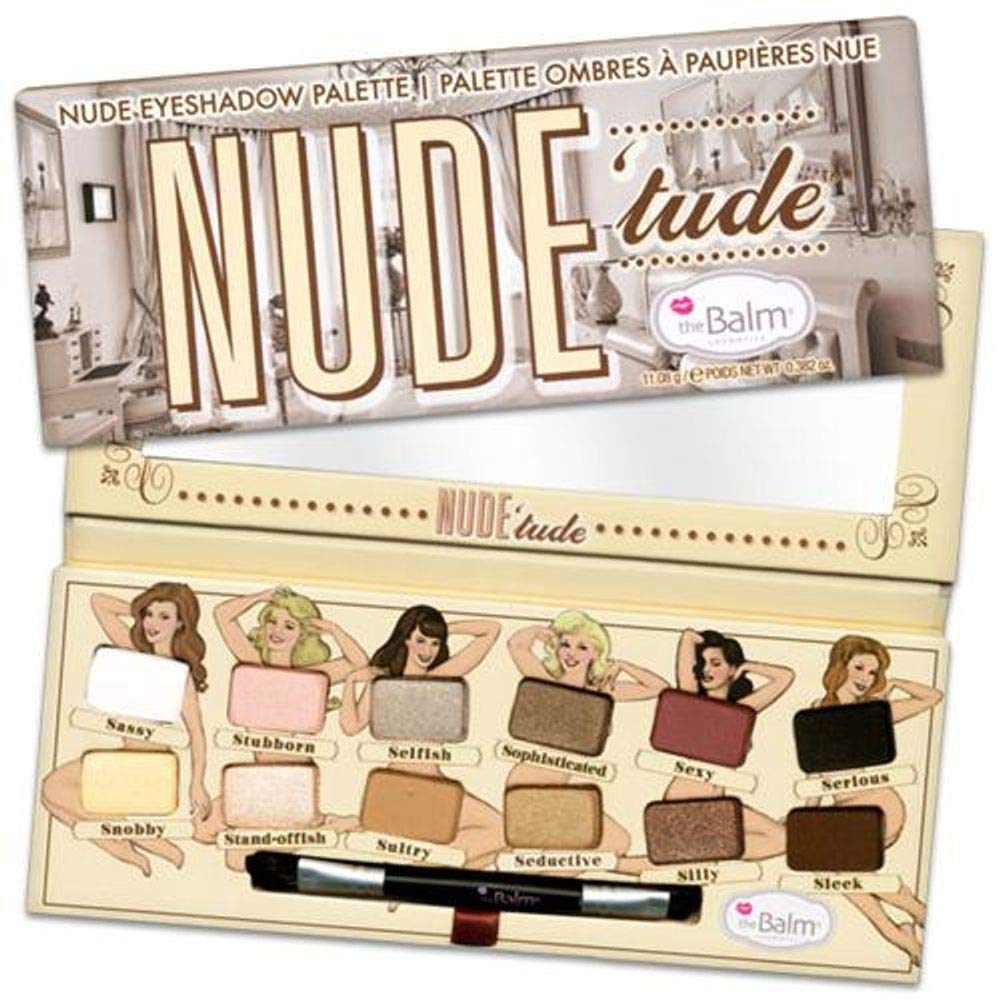 theBalm NUDE 'tude Eyeshadow Palette, Naughty, 12 Neutral Shades
