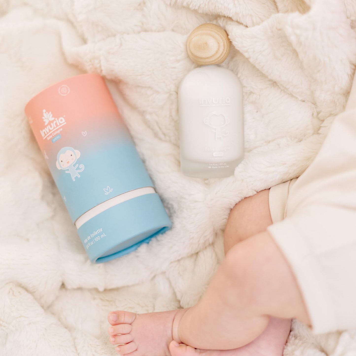 Invuria Afeto Baby Cologne | Alcohol-Free Baby Perfume for Boys & Girls | Gentle Baby Fragrance | Made In USA | Colonia Para Bebés | 3.4 oz | 100 mL