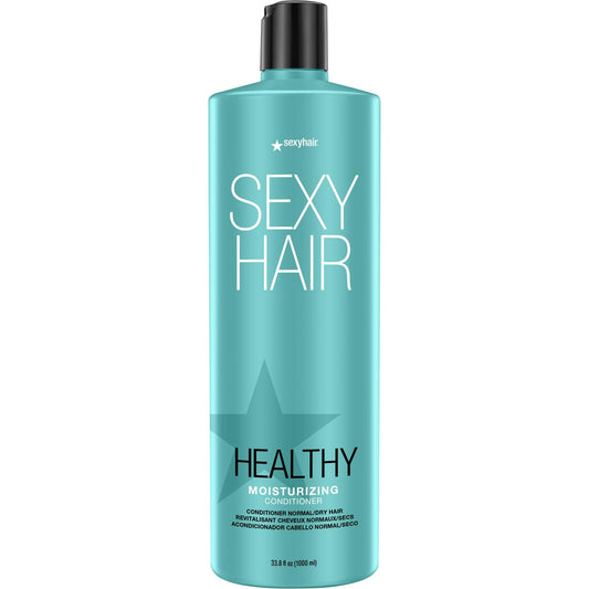 SexyHair Healthy Moisturizing Conditioner, 33.8 Oz | Moisture, Slip, Detangling, and Shine | SLS and SLES Sulfate Free | All Hair Types GREEN