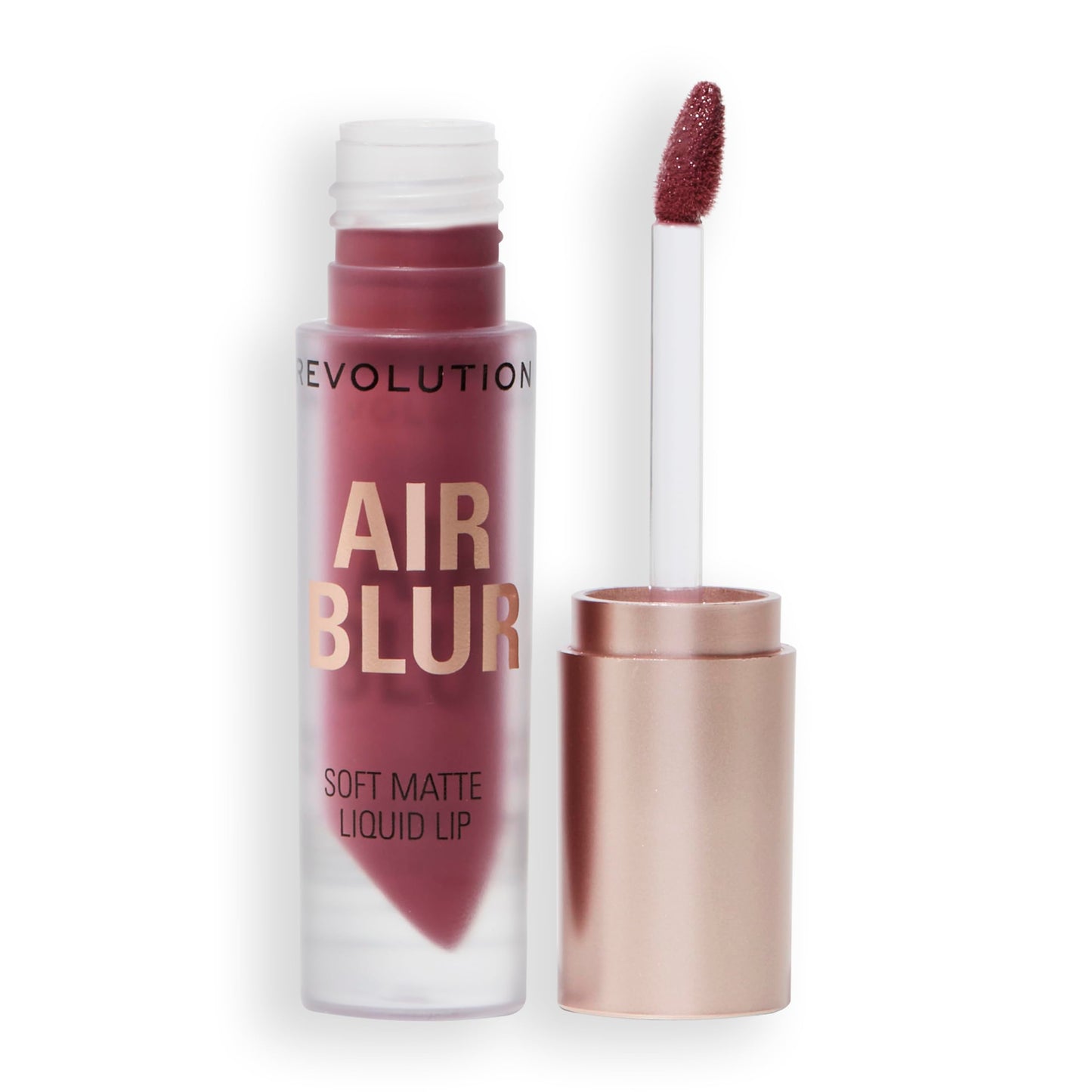 Revolution Air Blur Matte Liquid Lipstick, Black Cherry Cool-Toned Mauve