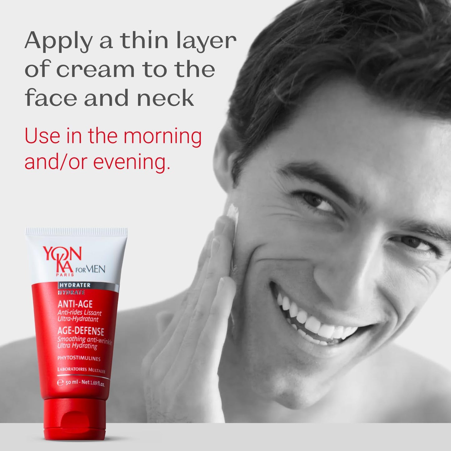 Yon-Ka Mens Age Defense Moisturizer | Anti-Aging Daily Face Lotion for Dry and Mature Skin | Prevent Wrinkles with Nutrient Rich Creme | 1.69 fl oz