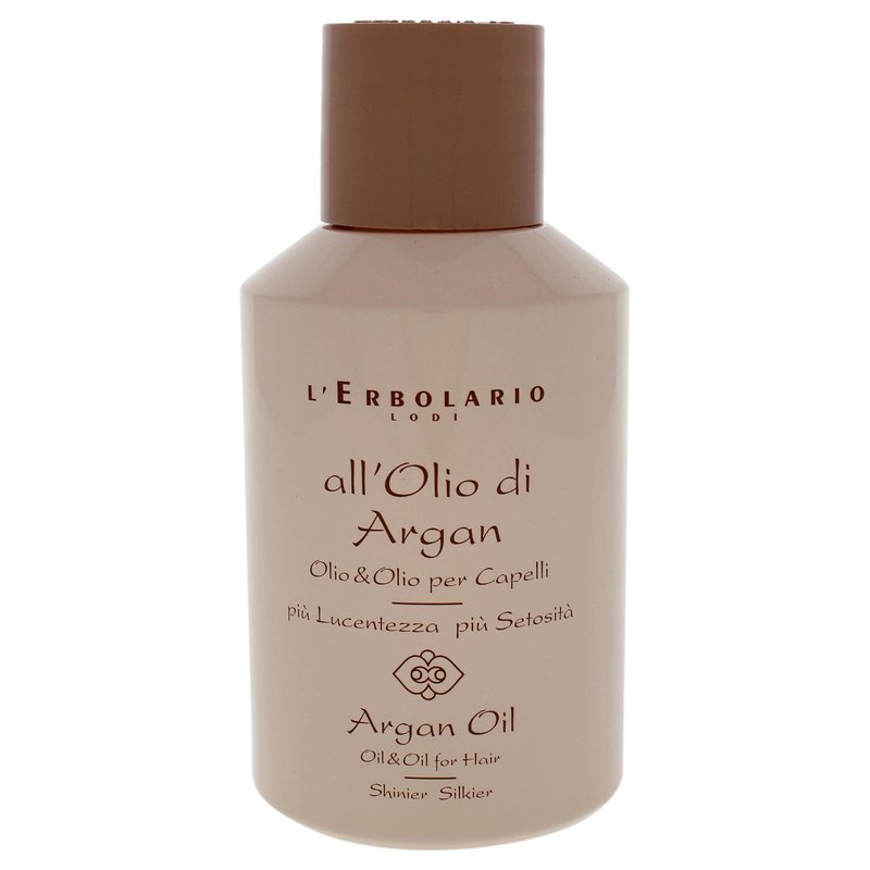 L'Erbolario Argan Oil for Hair - Deeply Conditioning Hair Oil for Frizz Control - Nourishes and Adds Shine - Enhances Softness and Silkiness - 3.3 oz