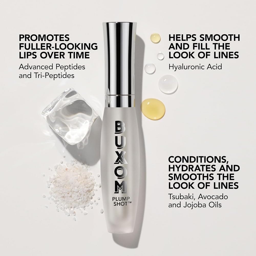 Buxom Plump Shot Peptides Lip Serum, Soft Blush