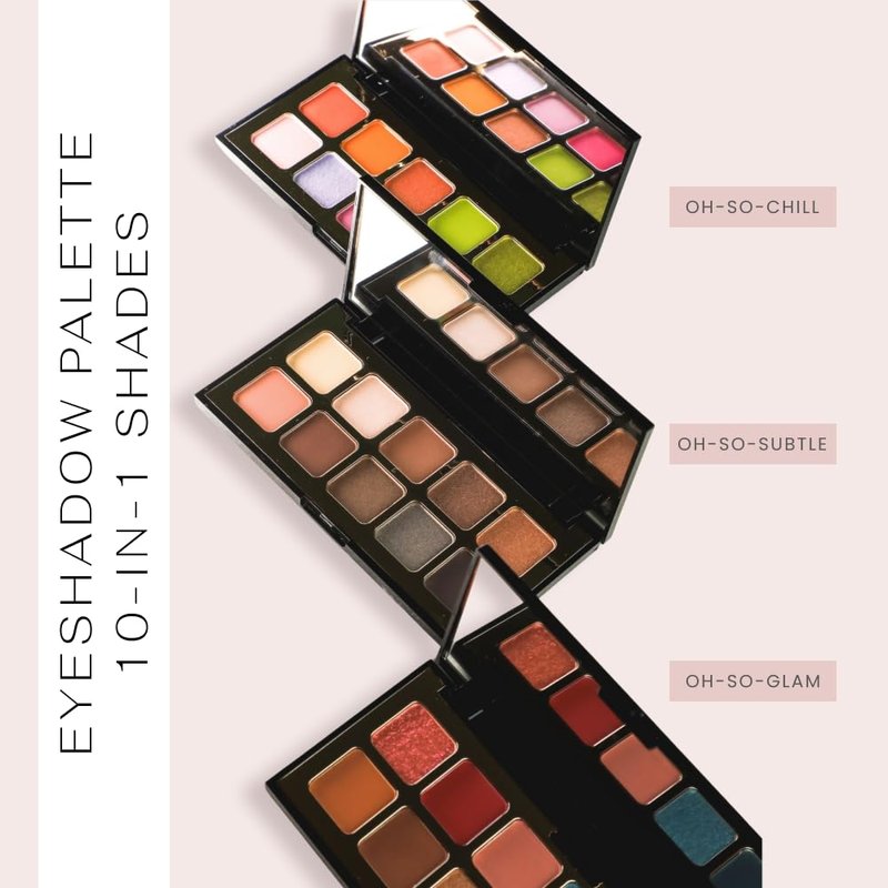 Armaf Beauté Shadow Palette: 10-In-1 Eyeshadow Palette Makeup, 10 Beautiful Shades In Each Eye Shadow Palette | Chill, OhSoChill