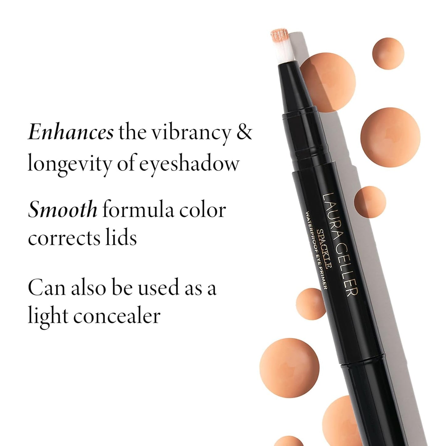 LAURA GELLER NEW YORK Waterproof Eye Spackle Eye Shadow Primer- Reduces the Appearance of Fine Lines-Lasts All Day -Universal