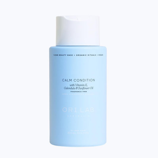 ORI LAB Calm Condition 300ml - Fragrance-Free, Soothing Detangling Formula for Sensitive Scalp & Fragile Hair with Calendula & Aloe