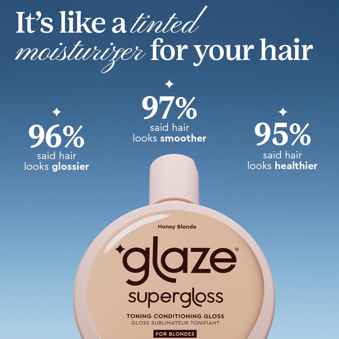 glaze Super Color Conditioning Gloss 6.4fl.oz (2-3 Hair Treatments) Award Winning Semi-Permanent Hair Dye. No mix, no mess hair mask colorant - guaranteed results in 10 minutes