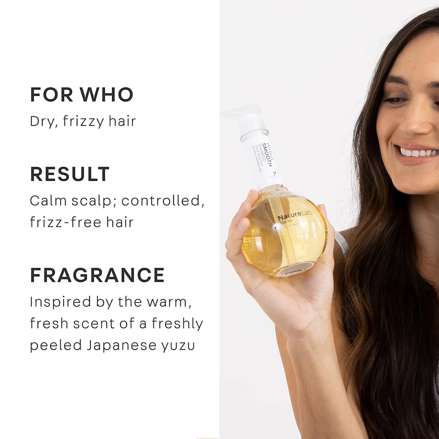 Perfect Smooth Shampoo - Weightless Frizz Control for Healthier Hair | 11.5 FL OZ / 340ml