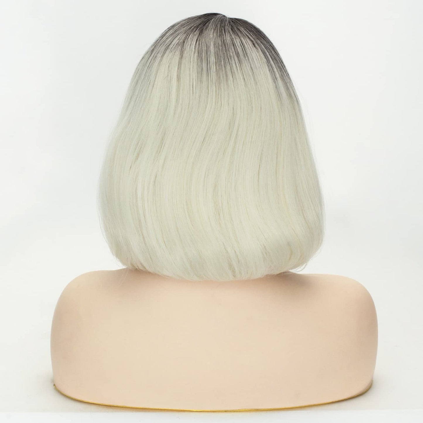 Short Curly Ombre Blonde Wig - Synthetic Bob for Halloween & Cosplay