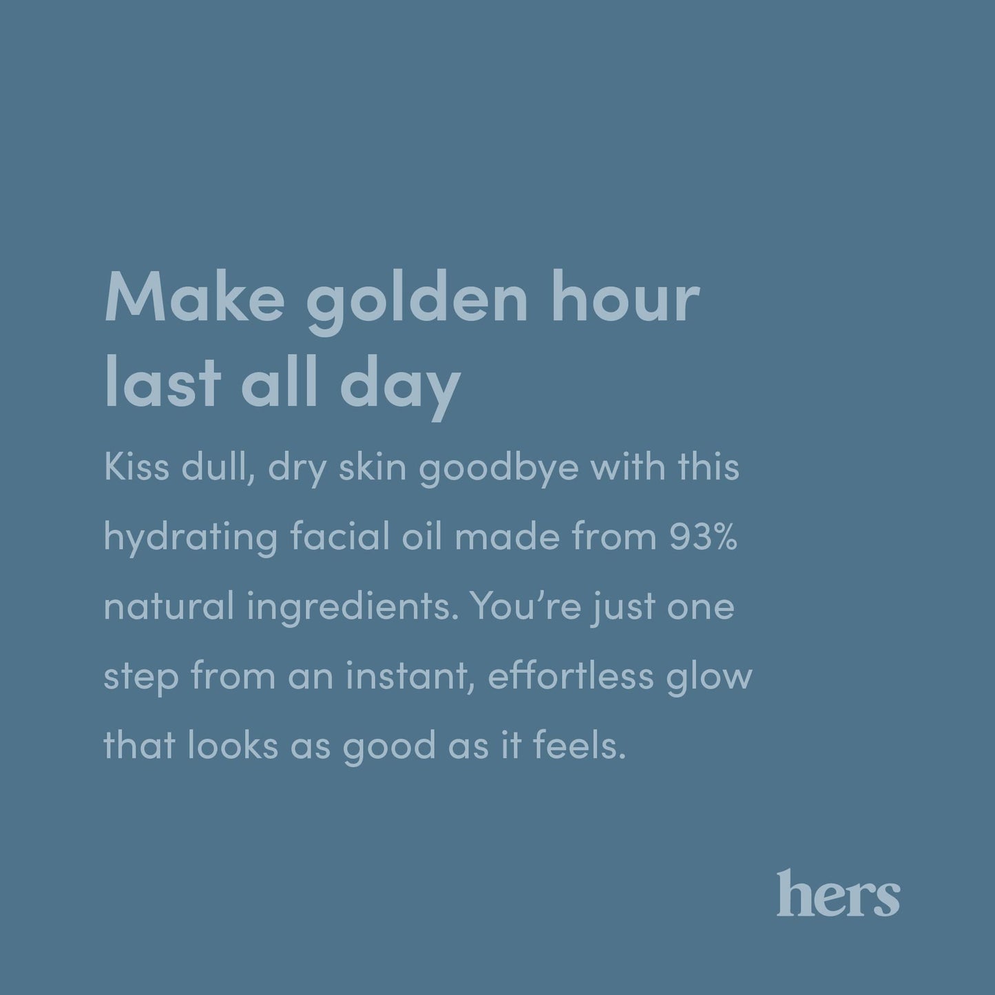 hers Effortless Glow Face Oil - Anti Aging Facial Oil for Glowing Skin - Softens, Hydrates, Smoothes Wrinkles - Contains Jojoba Oil, Tea Tree Oil, Rosehip - 1 fl Oz