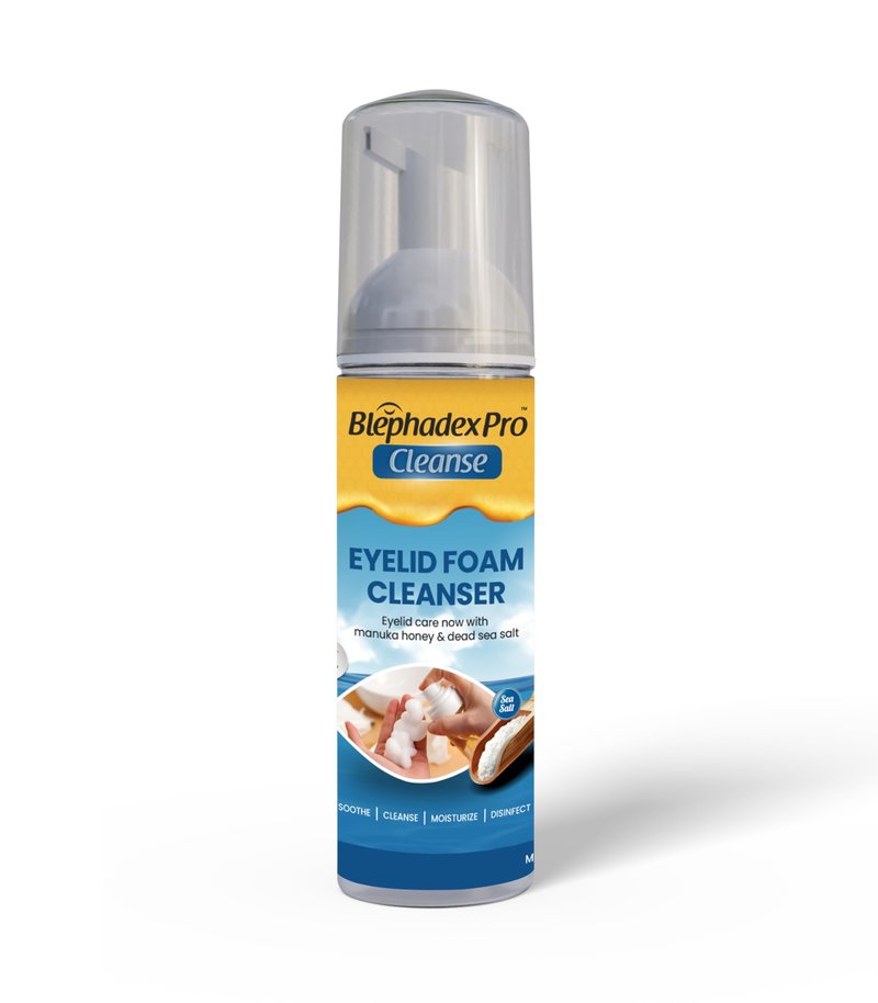 Visual Advantage Lunovus Eyelid Foam Cleanser with Manuka Honey and Dead Sea Salt – Gentle Daily Cleansing