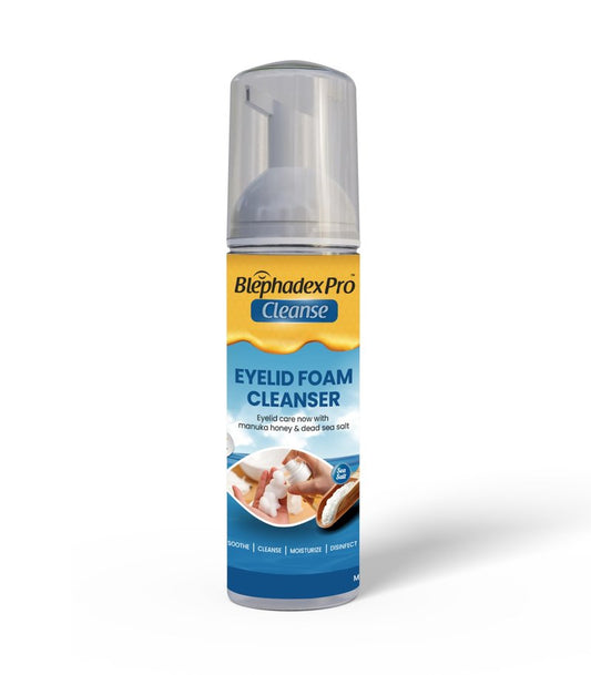 Visual Advantage Lunovus Eyelid Foam Cleanser with Manuka Honey and Dead Sea Salt – Gentle Daily Cleansing