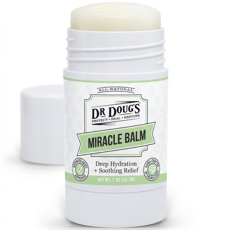 Dr. Doug's Original Miracle Balm – | Organic, Handmade Balm for Dry, Itchy Skin | Cruelty-Free &