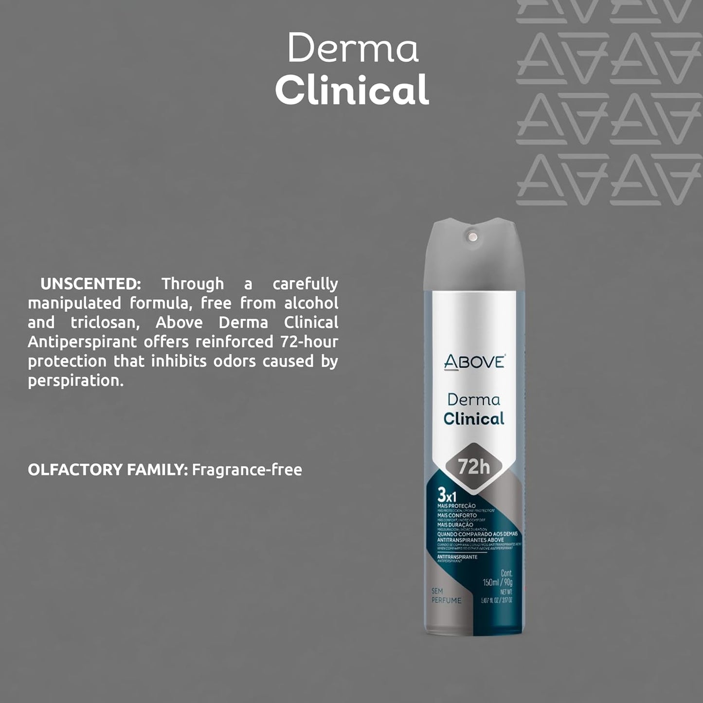 72-Hour Antiperspirant Deodorant Spray for Women - Derma Clinical | 3.17 oz, Long-Lasting Protection
