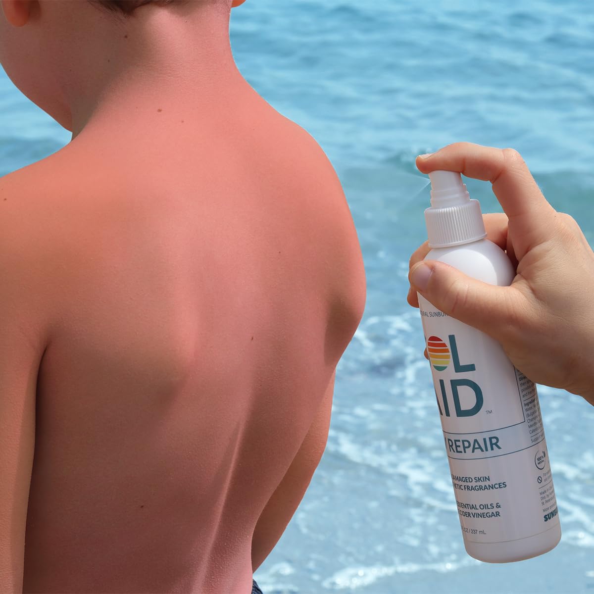 Sol Aid After Sun Nourishing Mist - 100% Natural ACV Repair Spray | 8 Fl Oz