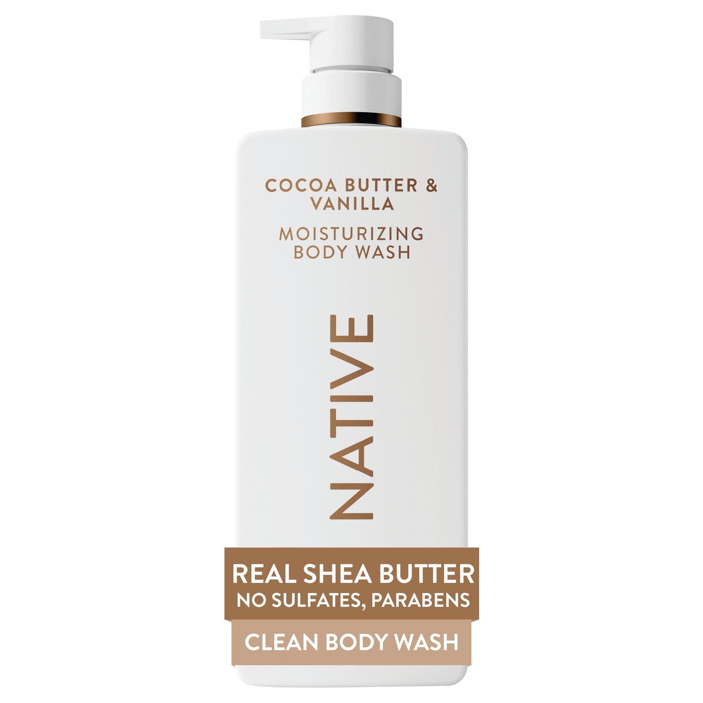 Native Moisturizing Body Wash| Contains Naturally Derived Ingredients | For Women & Men, Sulfate, Paraben, & Dye Free Leaving Skin Soft and Hydrated, 22 oz