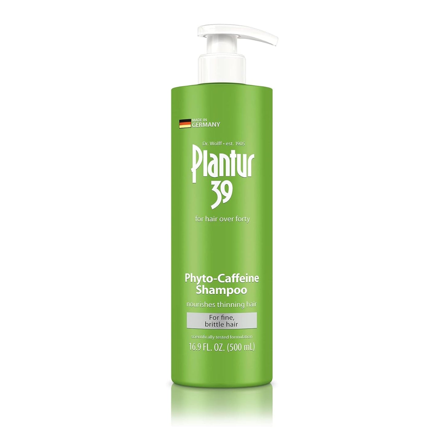 Plantur 39 Fine & Brittle Hair Shampoo - Phyto-Caffeine Formula for Women's Thinning Hair | 16.9 fl oz