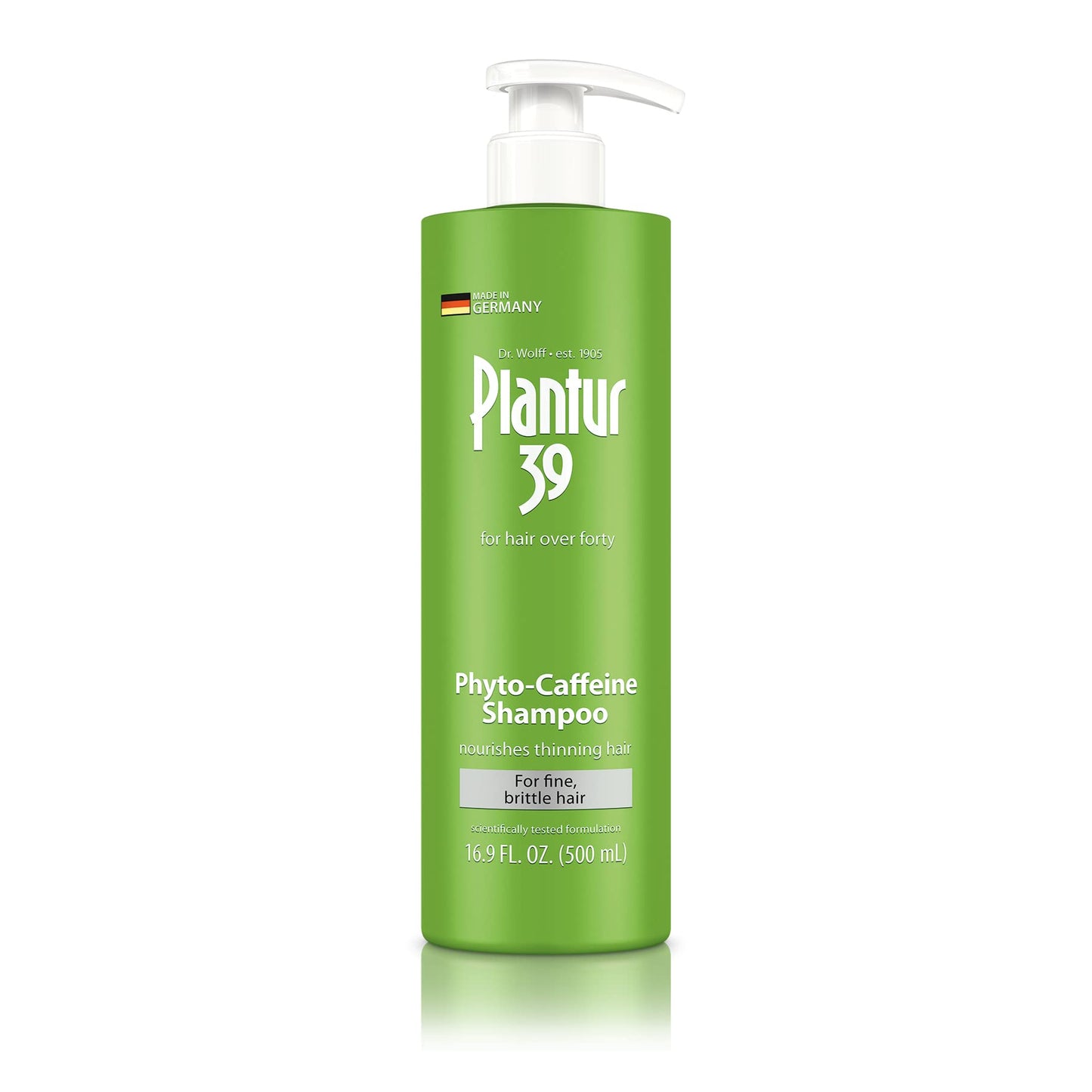 Plantur 39 Fine and Brittle Hair Shampoo (16.9 fl oz) I Phyto-Caffeine Formula I Promotes Natural Growth I For Women's Thinning Hair