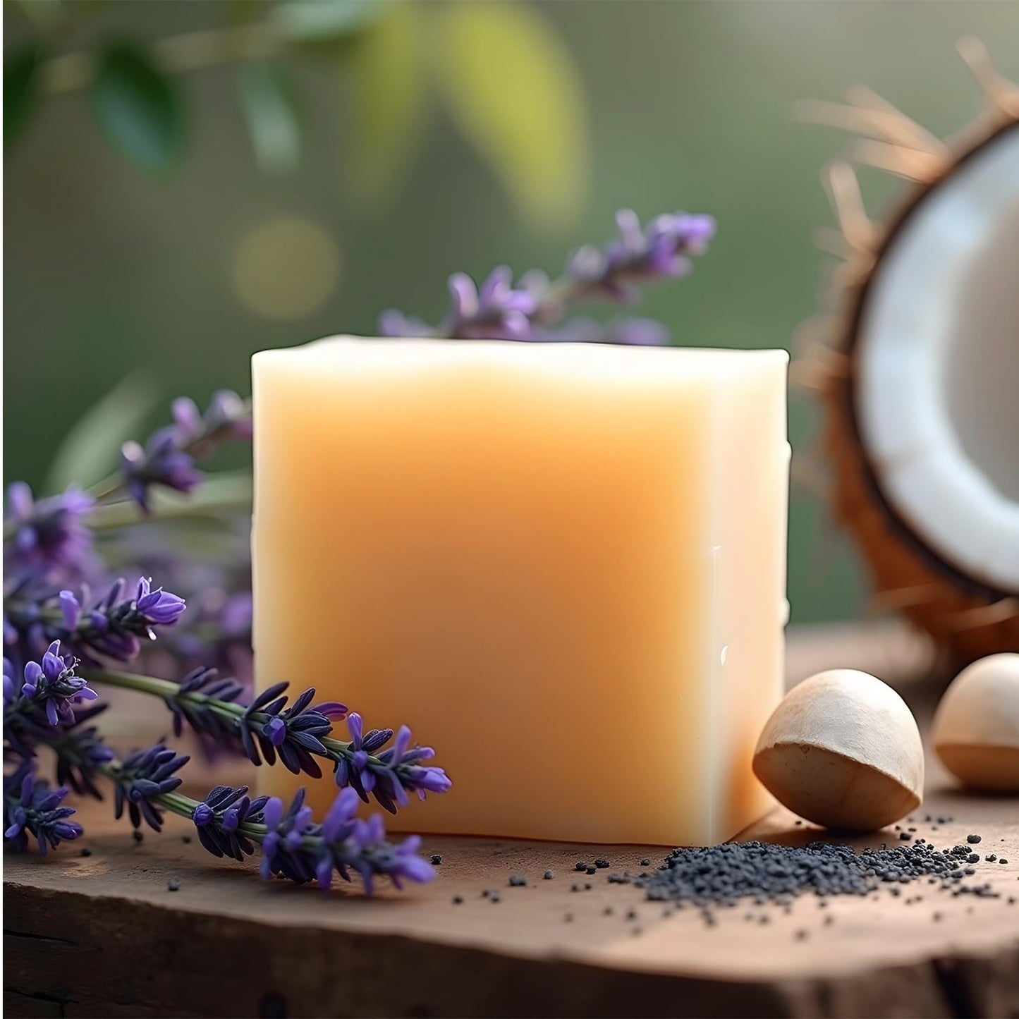 Simret Beauty Coconut and Shea Butter Soap - Organic Soap Bar with Goat Milk, Vegan Chemical-Free Moisturizing Bar for Face & Body, All Skin Types, Cruelty-Free, 4.2 oz