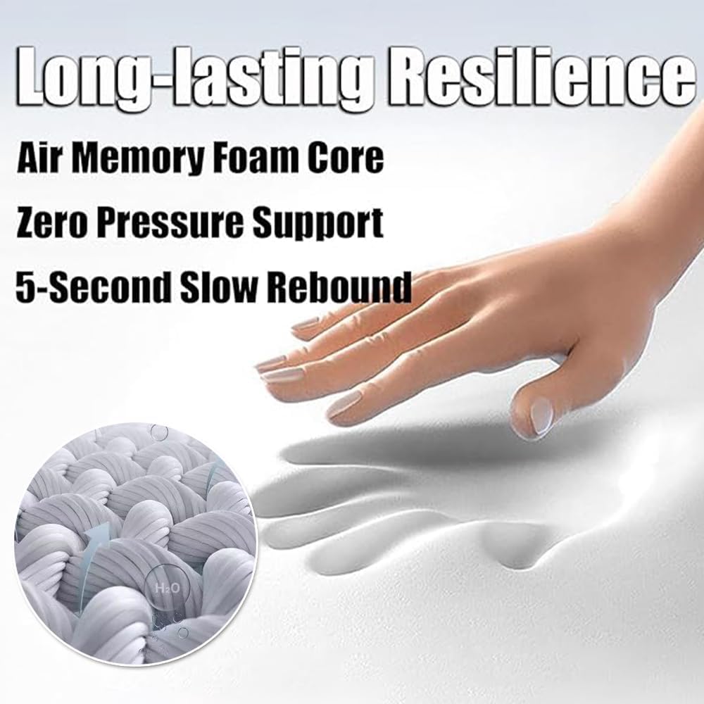 Massage Table Face Down Pillow - Memory Foam Spa Headrest for Ultimate Relaxation | Salon Comfort Pad