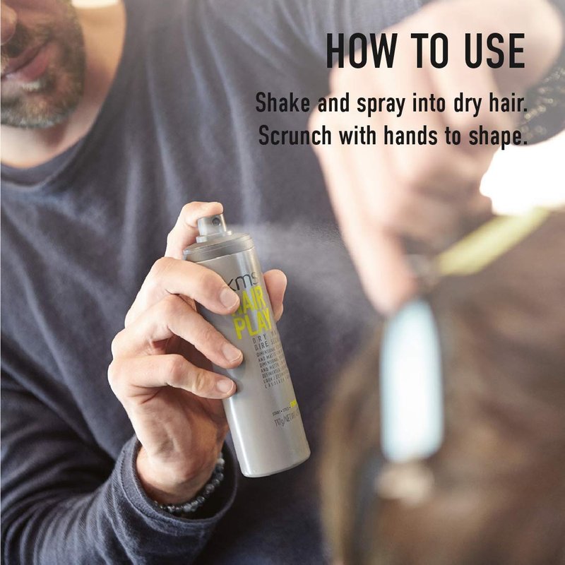 KMS Hairplay Flexible Hold Texturizing Dry Wax | 4.1 Oz Finishing Hairspray