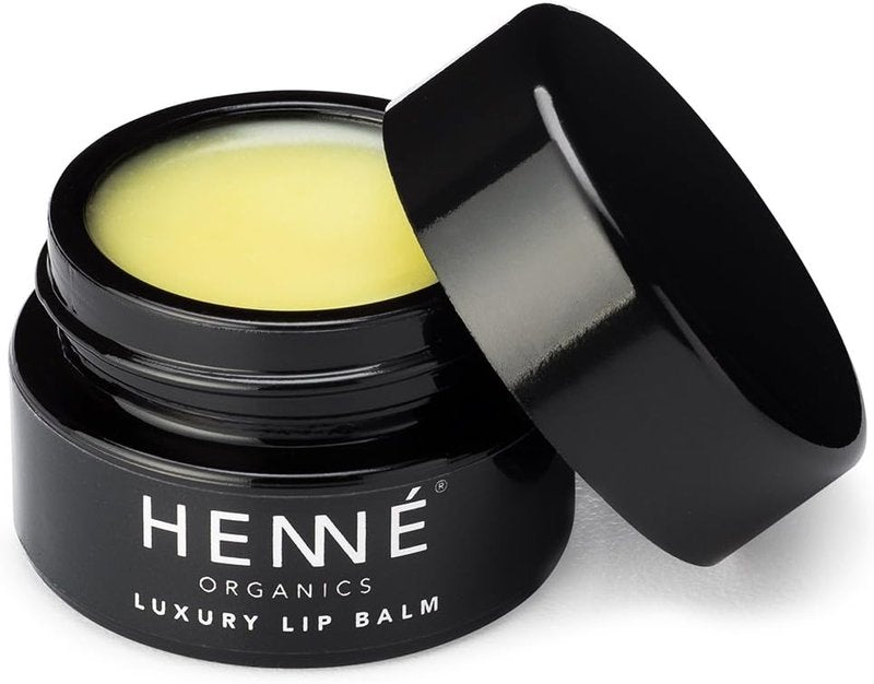 Henné Organics Luxury Lip Balm - Natural Organic Moisturizer | 0.35 Ounce Jar