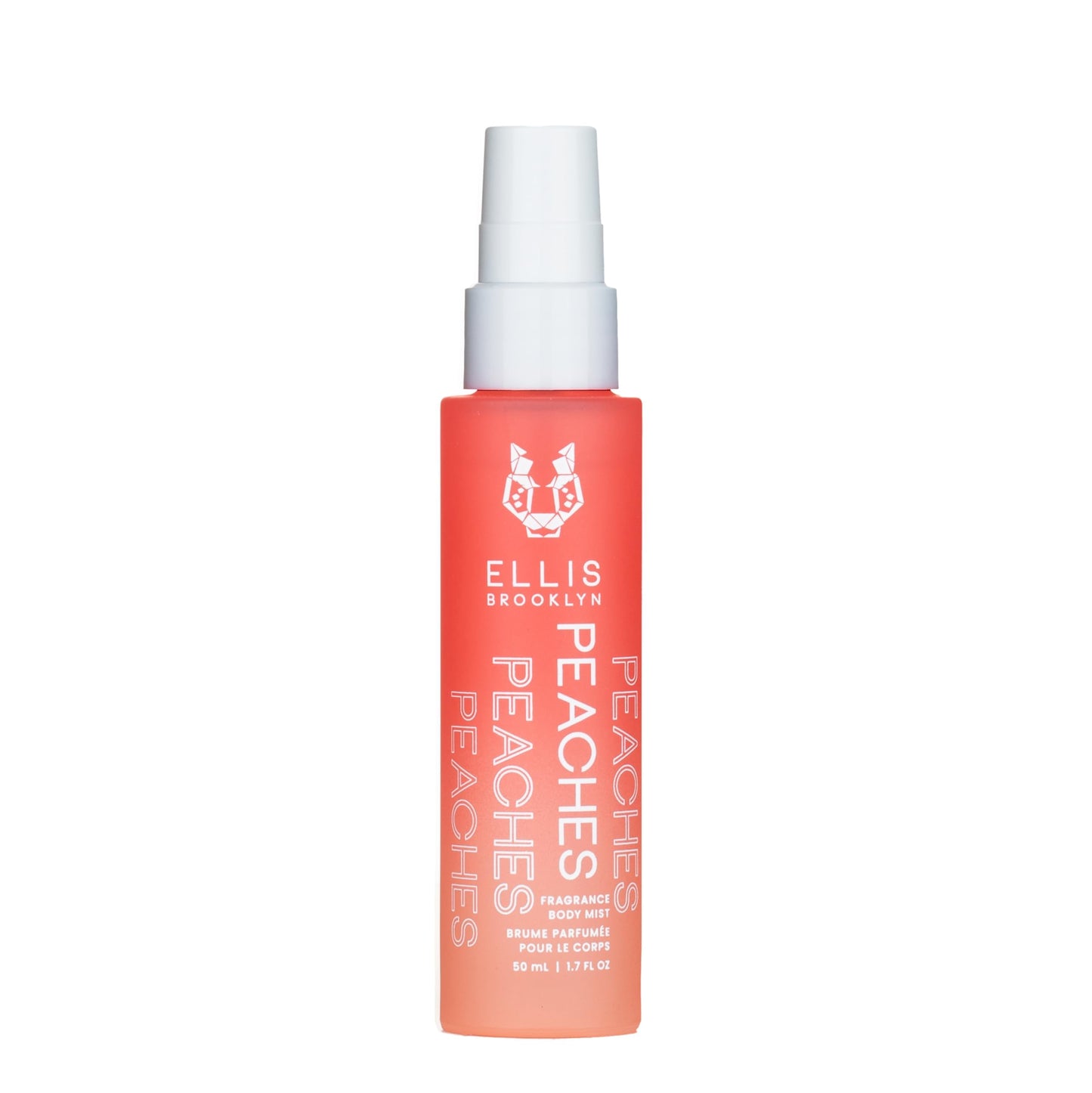 Ellis Brooklyn PEACHES Fragrance Mist - Fruity Floral Perfume Mist For Women with Sweet Peach, Rosebud, & Sandalwood, Vegan Perfume, Made In The USA, 50ml 1.7 Fl Oz