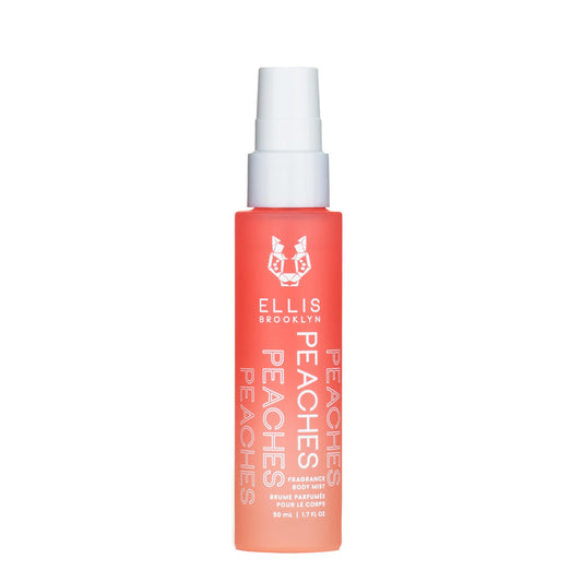 Ellis Brooklyn PEACHES Fragrance Mist - Fruity Floral Perfume Mist For Women with Sweet Peach, Rosebud, & Sandalwood, Vegan Perfume, Made In The USA, 50ml 1.7 Fl Oz