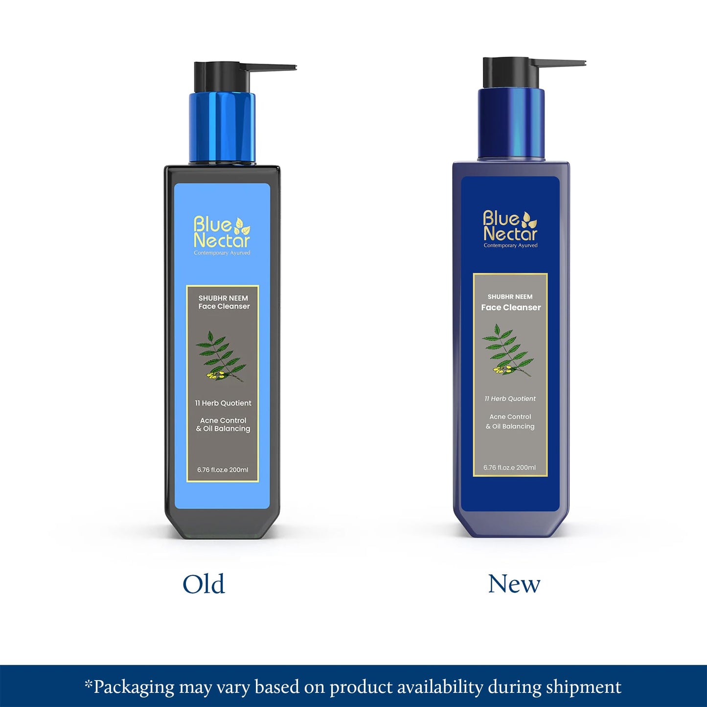 Blue Nectar Vitamin C Face Wash for Women and Men | Anti Acne Face Wash with Neem & Honey | Natural Cleanser for Face with Ayurvedic Herbs (11 Herbs, 6.76 Fl oz)