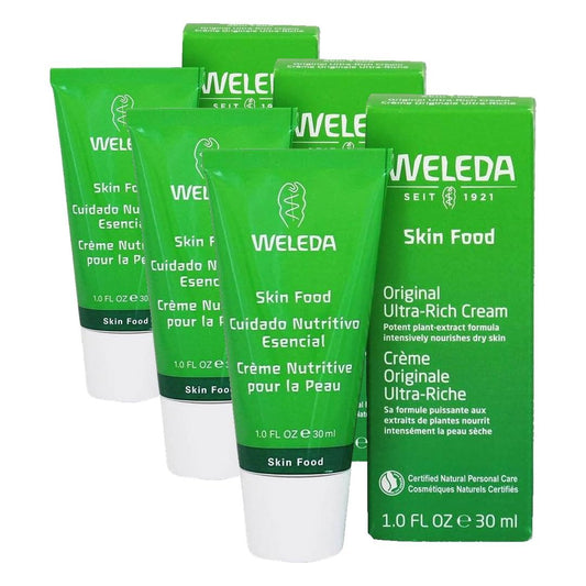 Weleda Skin Food Original Ultra-Rich Body Cream, 1 Fluid Ounce, Plant Rich Moisturizer with Pansy, Chamomile and Calendula (Pack of 3)