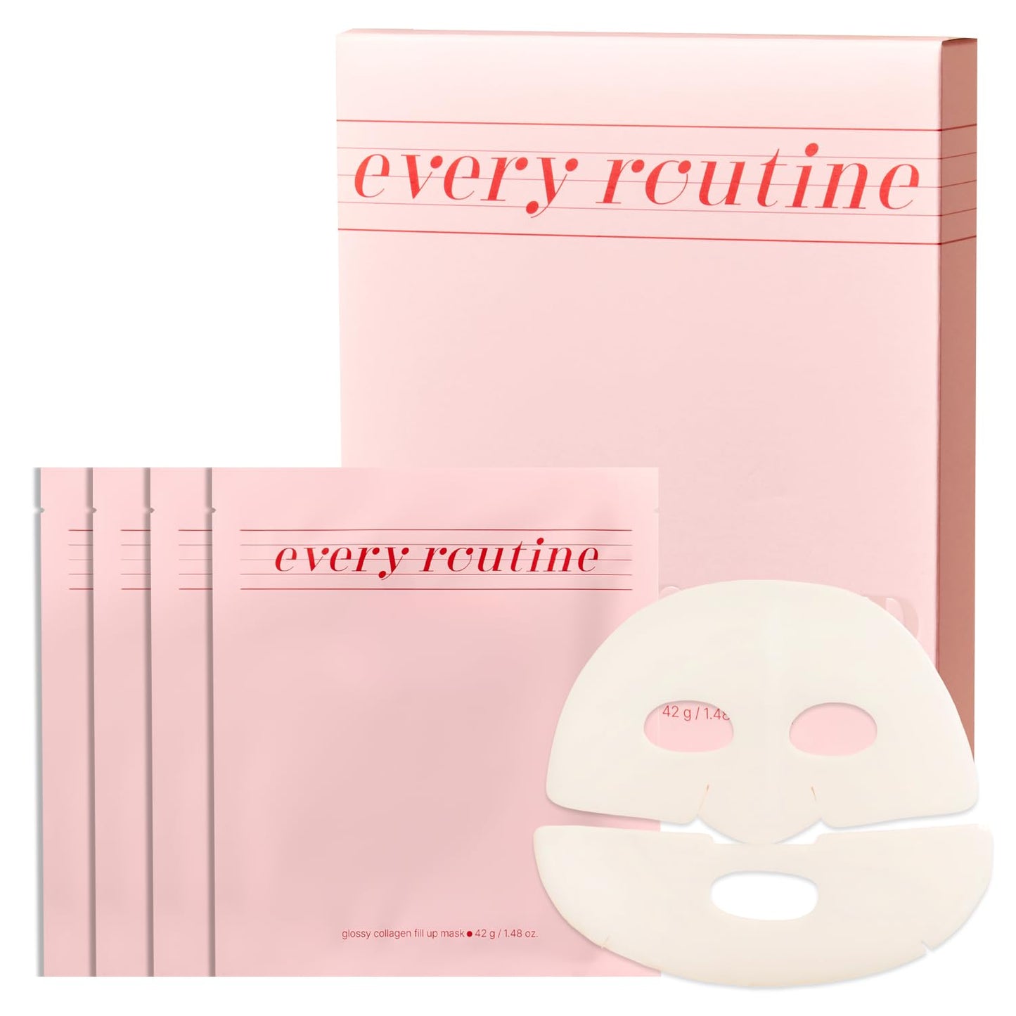 every routine Glossy Collagen Fill Up Mask Hydrating Hydrogel 1.48oz X 4ea