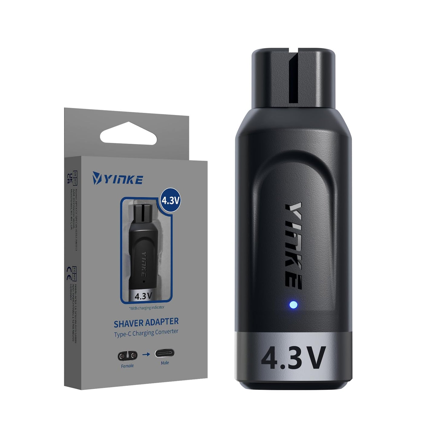 Type-C Shaver Adapter Charging Converter for Philips Norelco Oneblade