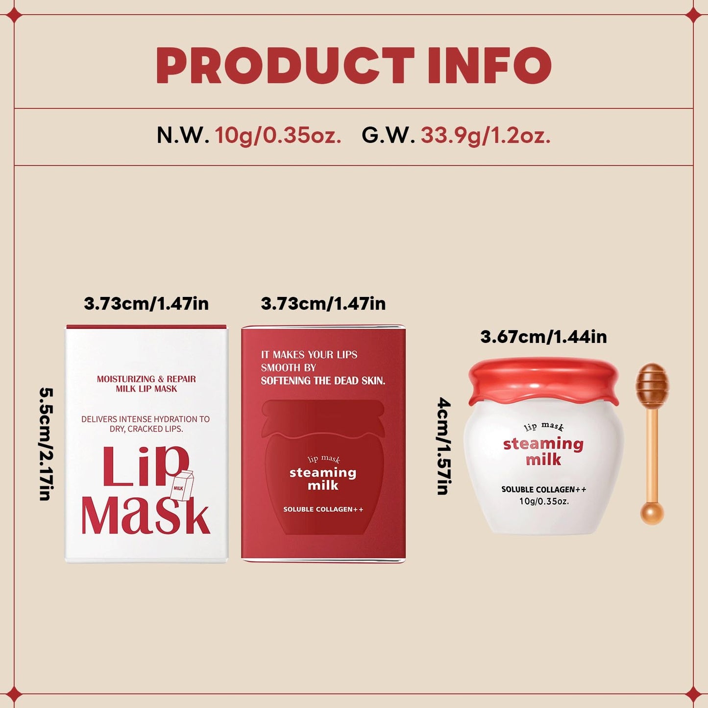 SWETIYOU Lip Sleeping Mask Steaming Milk, Lip Hydrating Butter Balm for Dry and Dehydrated Lips, Overnight and Daily Lip Care, For A Softer & Smoother Pout