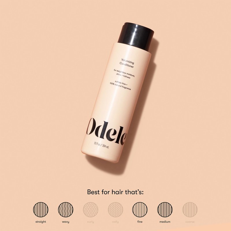 Odele Volumizing Sulfate-Free Conditioner, Adds Moisture, Shine, and Fullness for Straight or Wavy Hair Types, 32 Fl Oz