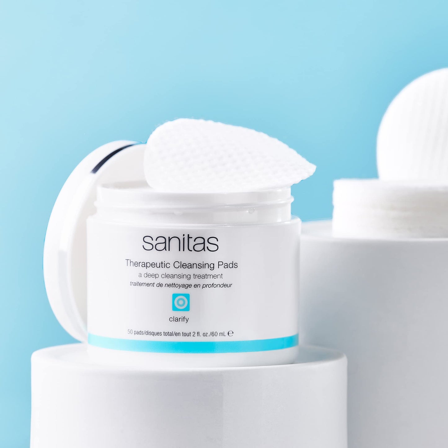 Sanitas Therapeutic Cleansing Pads, Salicylic Acid, Niacinamide 50ct